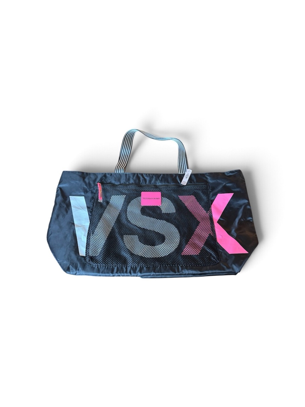 NWT Victoria’s Secret VSX Oversized Weekender Tote Black Pink Y2K Gym Travel Bag